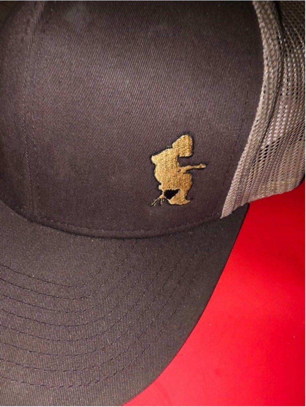 Pacific Headware Mikey Houser Embroidered Snapback Trucker Cap Has Some Wear